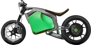 El-motorcykel i Örbyhus